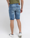 Nevada Denim Short Pants Ripped Slim Fit Recycle