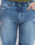 Nevada Denim Short Pants Ripped Slim Fit Recycle