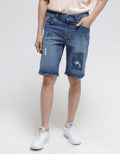 Nevada Denim Short Pants Ripped Unpatch Recycle