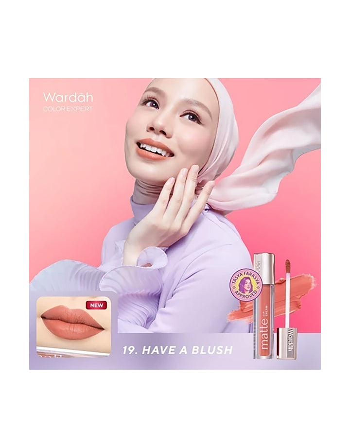 Wardah Exclusive Matte Lip Cream 19 Have a Blush! 4 g