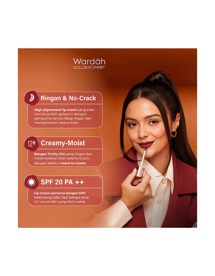 Wardah Exclusive Matte Lip Cream 19 Have a Blush! 4 g