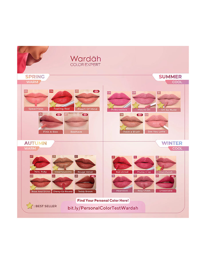 Wardah Exclusive Matte Lip Cream 19 Have a Blush! 4 g