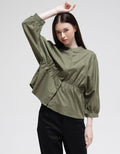 Details Long Sleeve Blouse With Shanghai Collar