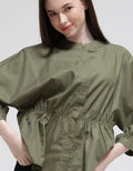 Details Long Sleeve Blouse With Shanghai Collar