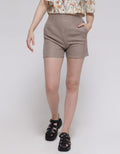 Details Short Pants Linen Look