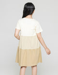 Aero Short Sleeve Midi Dress Daily Khaki On Tone