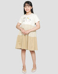 Aero Short Sleeve Midi Dress Daily Khaki On Tone