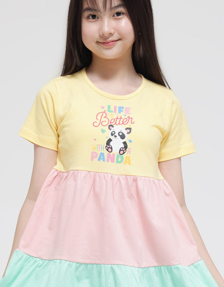 Aero Short Sleeve Midi Dress Daily Panda 3 Color