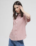 Connexion Short Sleeve Shirt Gingham Seersucker Check