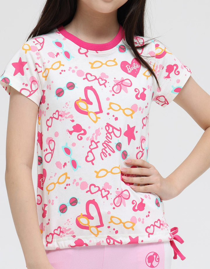 Barbie Short Sleeve T-Shirt Full Print Barbie Love