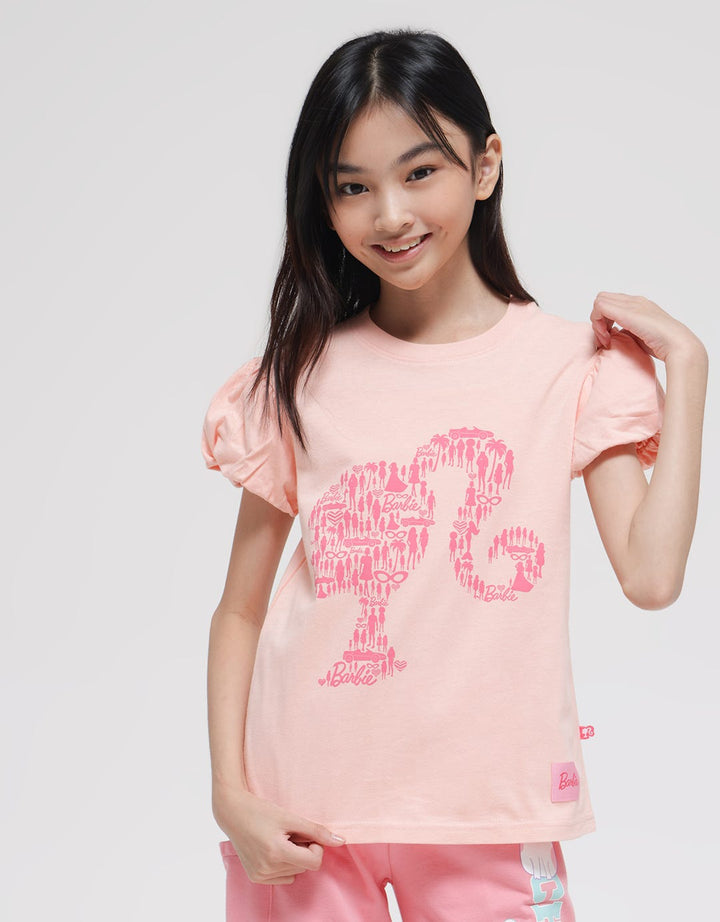 Disney Barbie Print Girls T-Shirt