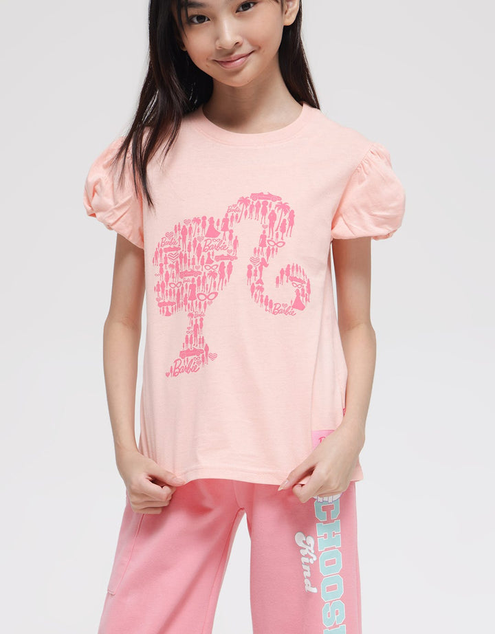 Disney Barbie Print Girls T-Shirt