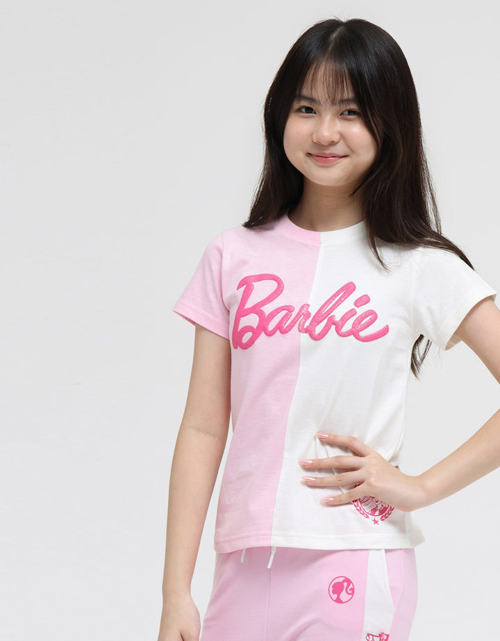 Barbie Short Sleeve T-Shirt Barbie Color Block