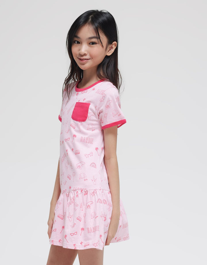 Barbie Short Sleeve Midi Dress Barbie