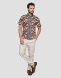 Arjuna Weda Hem Slim Fit Rangrang Kemeja Batik Pria