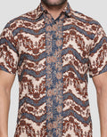 Arjuna Weda Hem Slim Fit Rangrang Kemeja Batik Pria