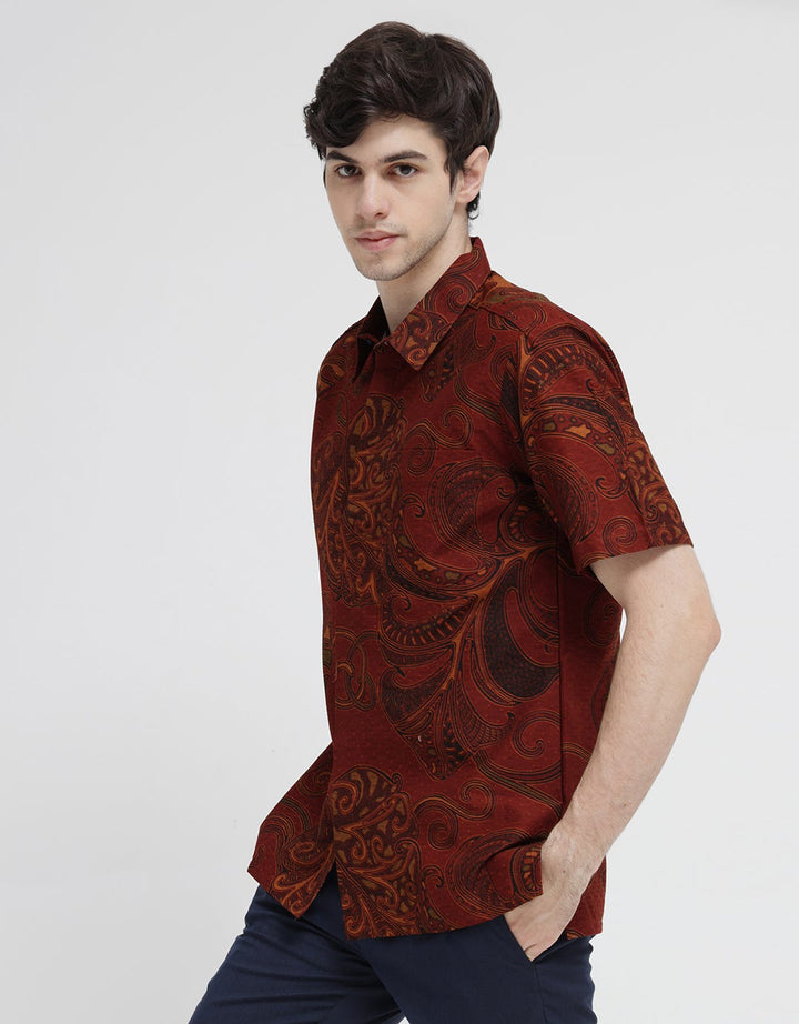 Arjuna Weda Batik Shirt Leaf