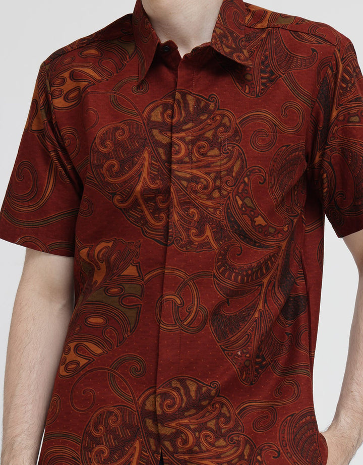 Arjuna Weda Batik Shirt Leaf
