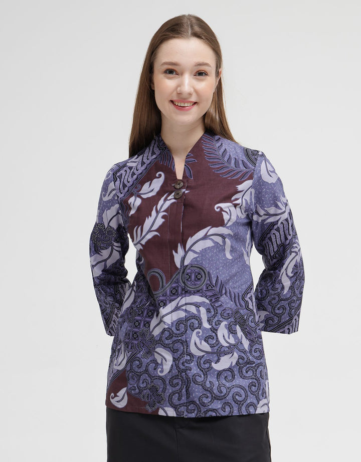 Arjuna Weda Women's Parang Batik Blouse