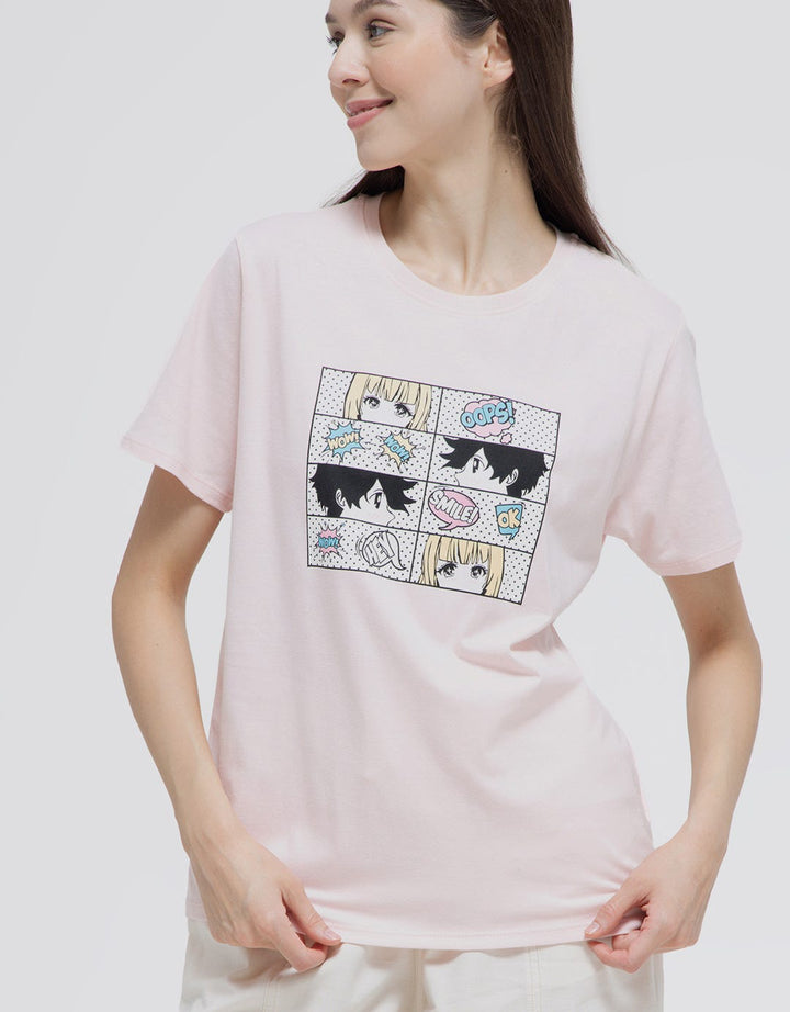 Nevada Wow Smile Anime Kaos Wanita