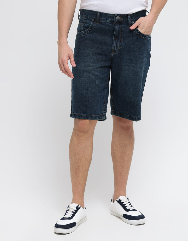 Cole Denim Pendek Solid With Grinding Grind