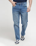 Cole Denim Long Pants Simple Look Regular Whisker Spray And Tagging