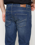 Cole Denim Long Pants Simple Whisker And Spray Sunblast