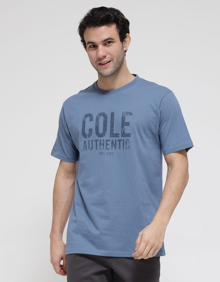 Cole Short Sleeve T-Shirt Print Wood Texture