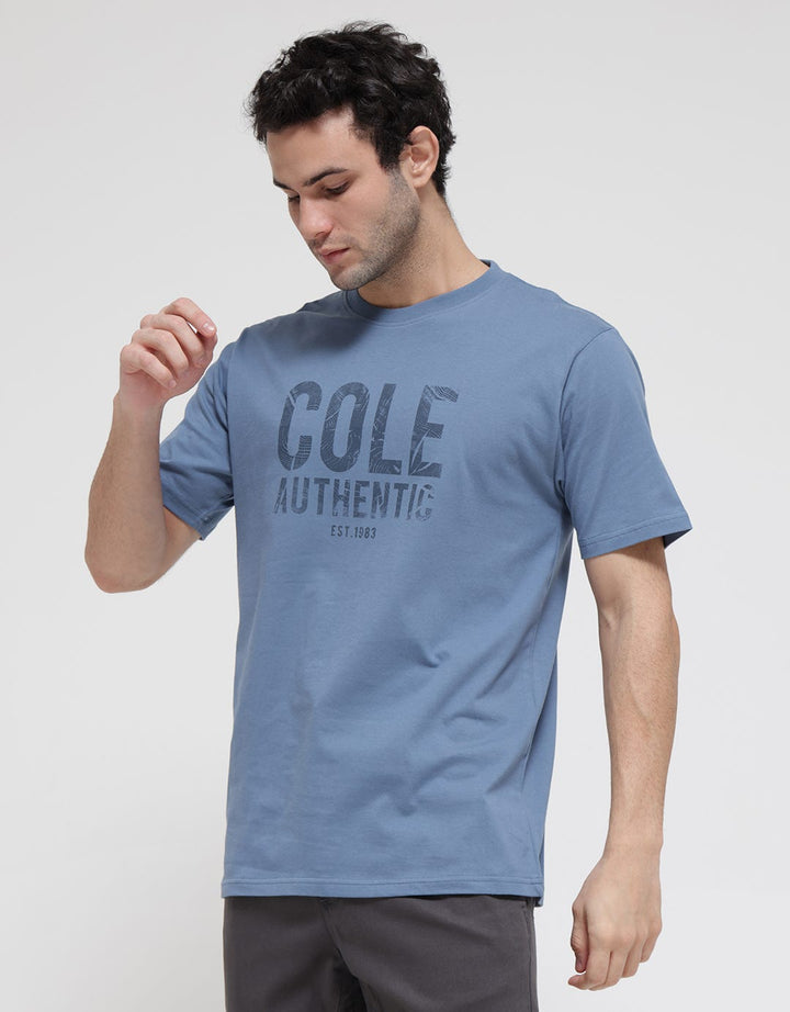 Cole Short Sleeve T-Shirt Print Wood Texture