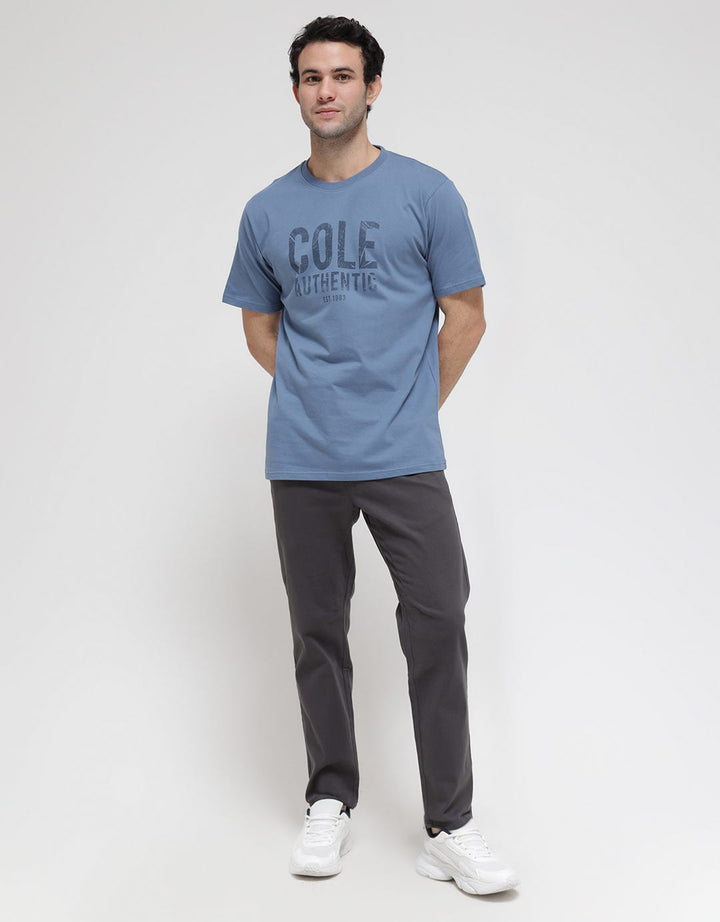 Cole Short Sleeve T-Shirt Print Wood Texture