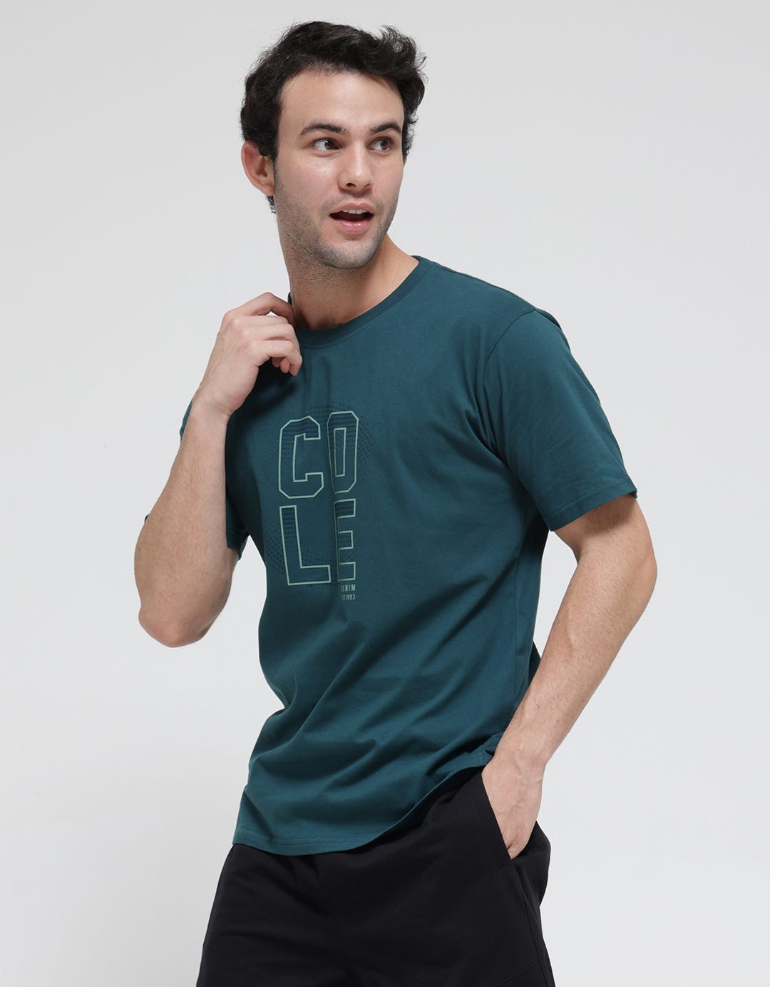 Cole Casual Logo Print Men's T-Shirt