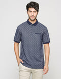 Cole Short Sleeve Polo Shirt Fancy Solid Texture