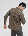 Cole Long Sleeve Shirt Solid Double Pocket