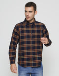 Cole Kemeja Lengan Panjang Pria Print Check Hil