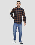 Cole Kemeja Lengan Panjang Pria Print Check Hil