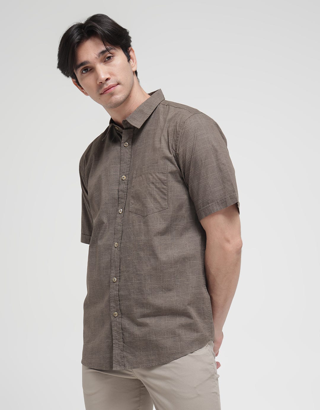 Cole Short Sleeve Shirt Geometric Abstract