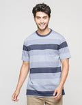 Cole Stripes Pocket Kaos Casual Pria