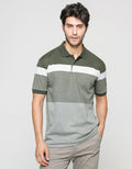 Cole Short Sleeve Polo Shirt Stripe Mix Pocket