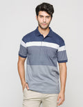 Cole Short Sleeve Polo Shirt Stripe Mix Pocket