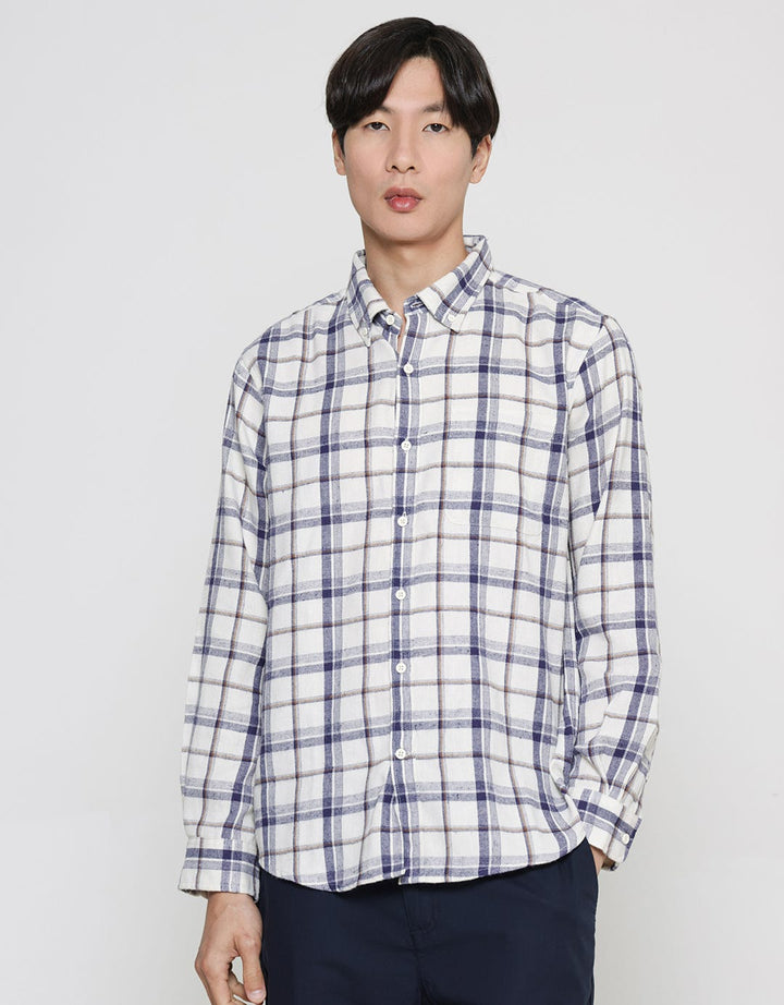 Cole Men's Long Sleeve Check Print Shirt
