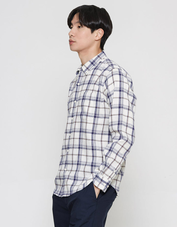 Cole Men's Long Sleeve Check Print Shirt