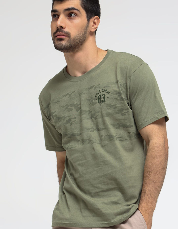 Cole Camo Denim Print Men's T-Shirt