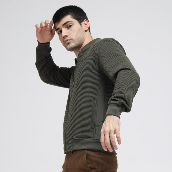 COLE KNIT OTTOMAN COMB JAKET PRIA