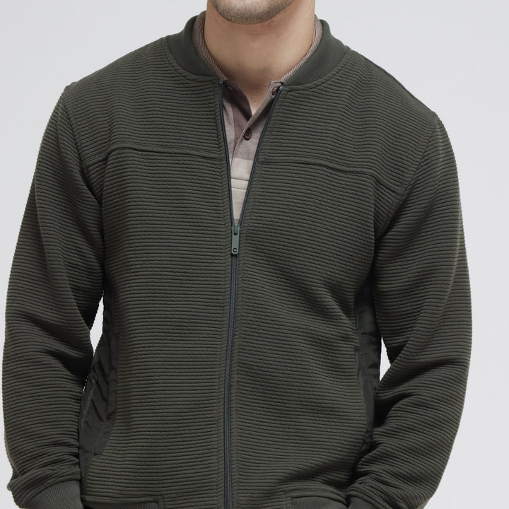 Cole Knit Ottoman Comb Jaket Pria