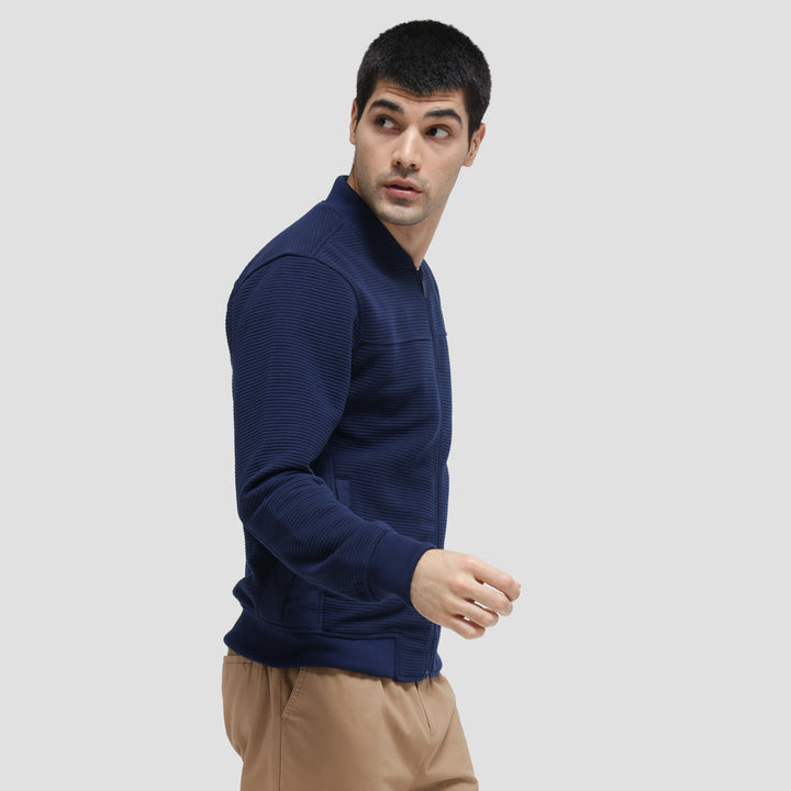 Cole Knit Ottoman Comb Jaket Pria