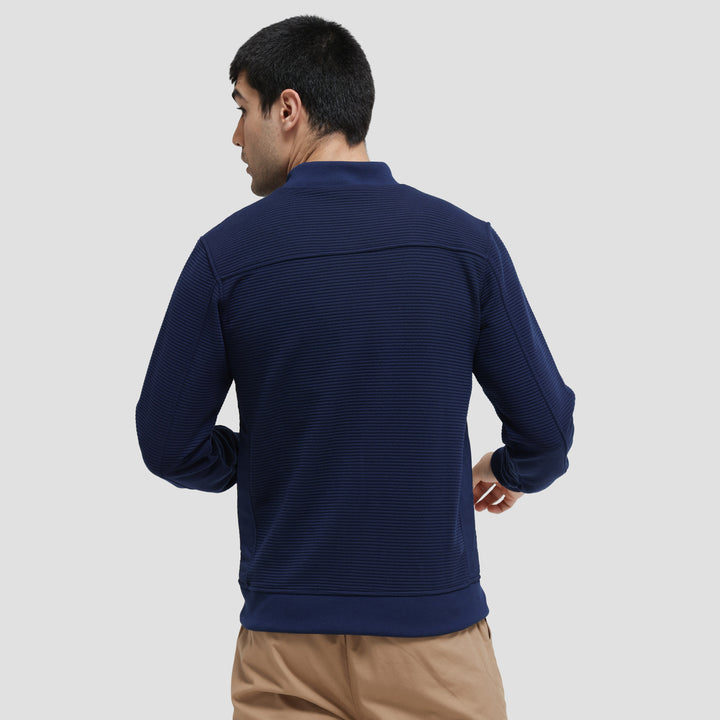 Cole Knit Ottoman Comb Jaket Pria