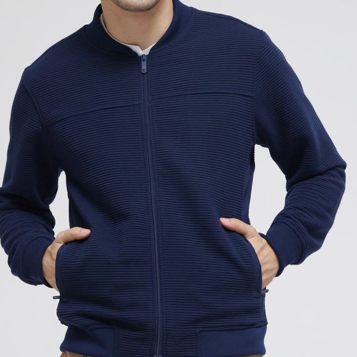 COLE KNIT OTTOMAN COMB JAKET PRIA