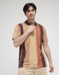 Cole Vertical Stripe Polo Shirt Men
