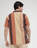 Cole Vertical Stripe Polo Shirt Men