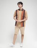 Cole Vertical Stripe Polo Shirt Men